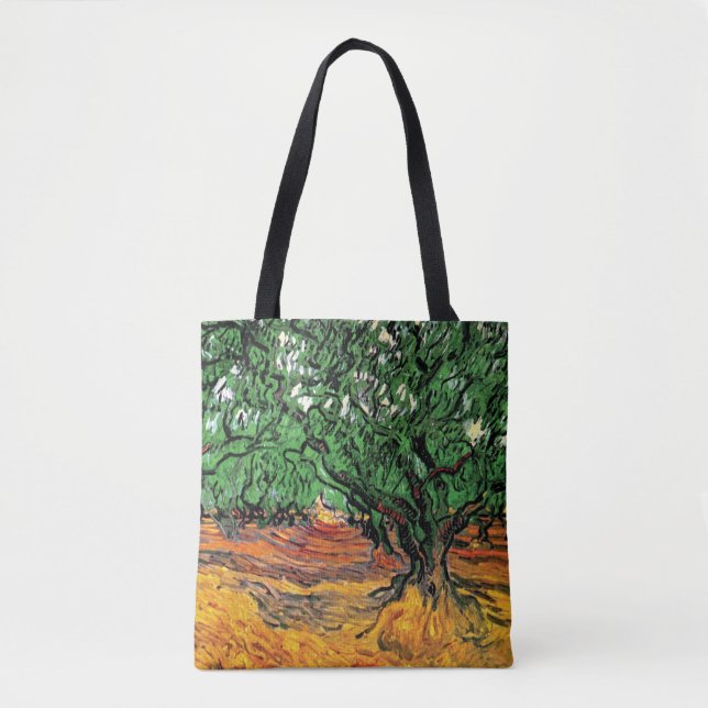 Vincent Van Gogh - Olive Trees Fine Art Tote Bag (Front)
