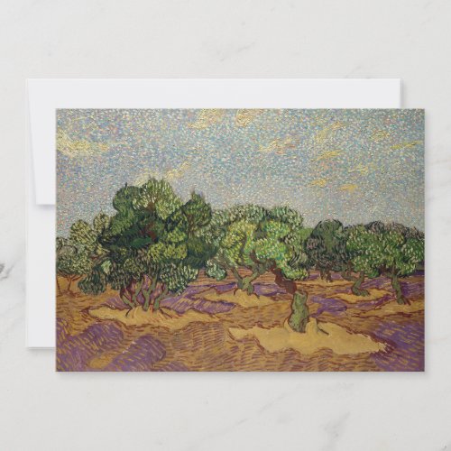Vincent van Gogh _ Olive Trees Invitation