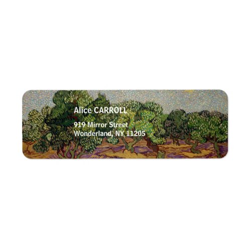 Vincent van Gogh _ Olive Trees Label