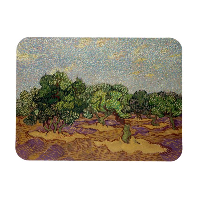 Vincent van Gogh - Olive Trees Magnet (Horizontal)