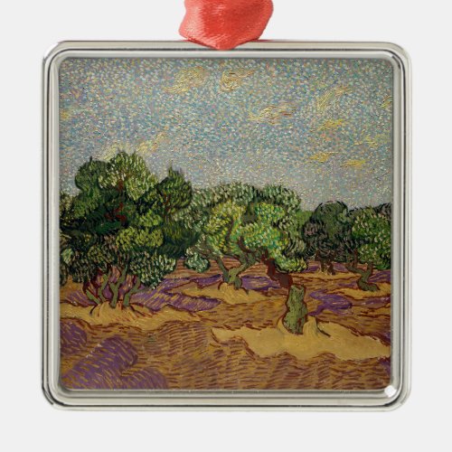 Vincent van Gogh _ Olive Trees Metal Ornament
