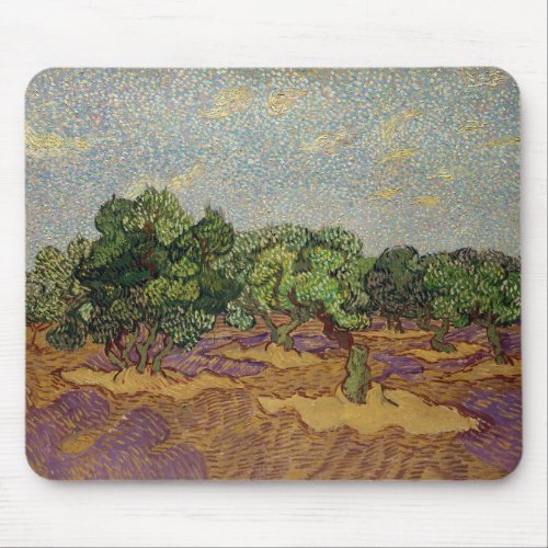 Vincent van Gogh _ Olive Trees Mouse Pad