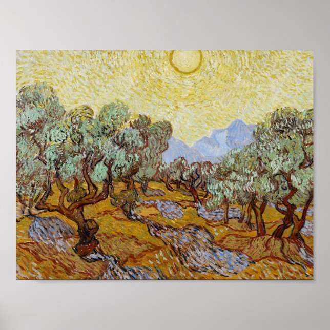 Vincent van Gogh - Olive Trees Poster (Front)