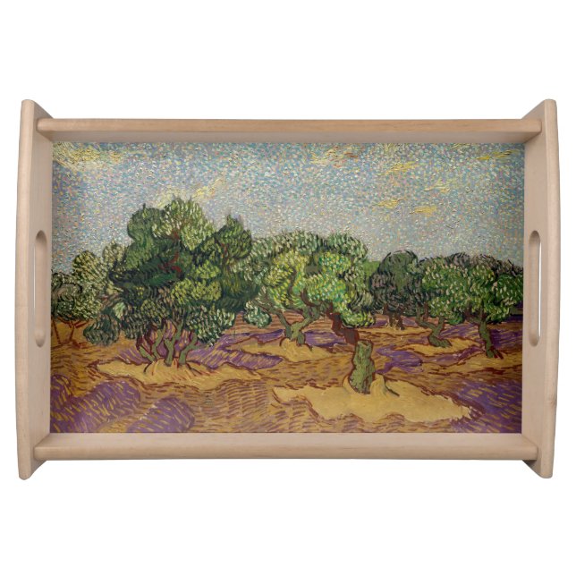 Vincent van Gogh - Olive Trees Serving Tray (Front)