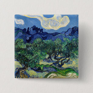 Vincent van Gogh - Olive Trees with the Alpilles  Button