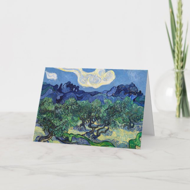 Vincent van Gogh - Olive Trees with the Alpilles Card (Front)