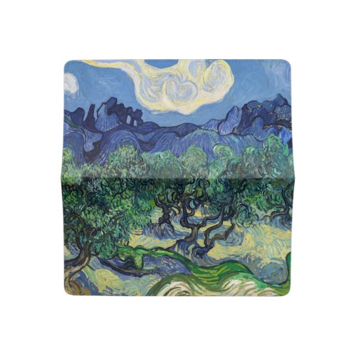 Vincent van Gogh _ Olive Trees with the Alpilles Checkbook Cover