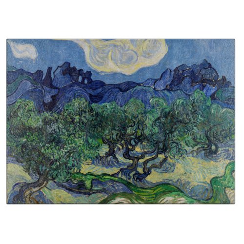 Vincent van Gogh _ Olive Trees with the Alpilles Cutting Board