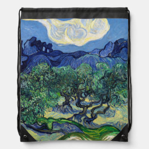 Vincent van Gogh - Olive Trees with the Alpilles Drawstring Bag