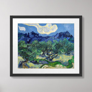 Vincent van Gogh - Olive Trees with the Alpilles Framed Art