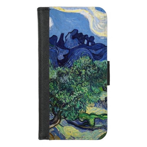 Vincent van Gogh _ Olive Trees with the Alpilles iPhone 87 Wallet Case