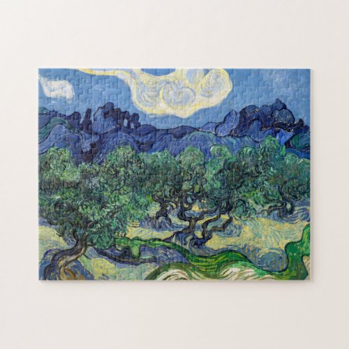 Vincent van Gogh _ Olive Trees with the Alpilles Jigsaw Puzzle