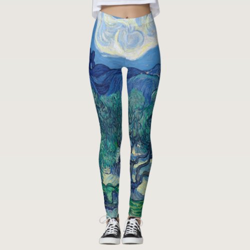 Vincent Van Gogh _ Olive Trees with the Alpilles Leggings