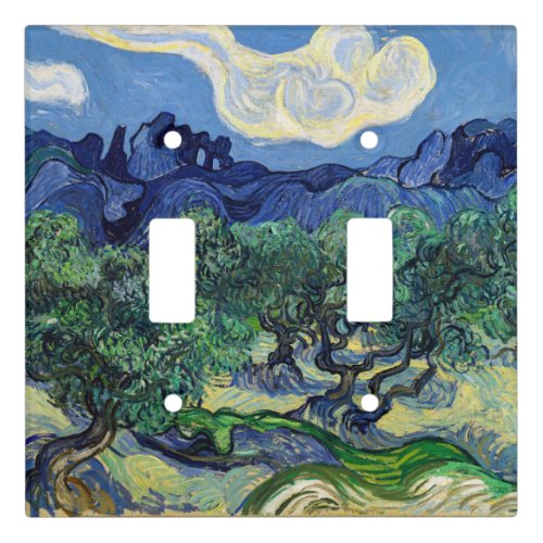 Vincent van Gogh _ Olive Trees with the Alpilles Light Switch Cover