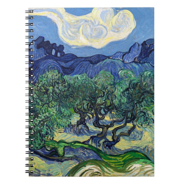 Vincent van Gogh - Olive Trees with the Alpilles Notebook (Front)