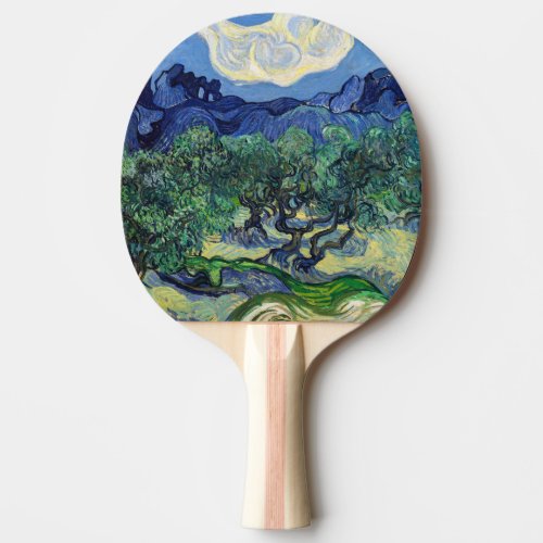 Vincent van Gogh _ Olive Trees with the Alpilles Ping Pong Paddle