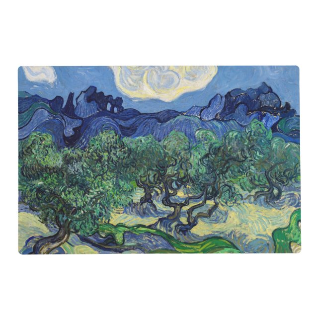 Vincent van Gogh - Olive Trees with the Alpilles Placemat (Front)