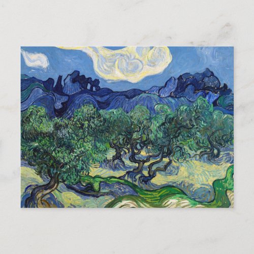 Vincent van Gogh _ Olive Trees with the Alpilles Postcard