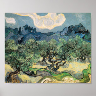 Vincent van Gogh Olive Trees with the Alpilles Poster