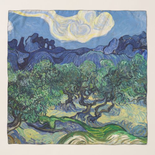 Vincent van Gogh _ Olive Trees with the Alpilles Scarf
