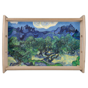Vincent van Gogh - Olive Trees with the Alpilles Serving Tray