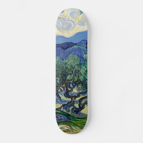 Vincent van Gogh _ Olive Trees with the Alpilles Skateboard