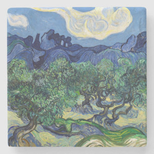Vincent van Gogh - Olive Trees with the Alpilles Stone Coaster