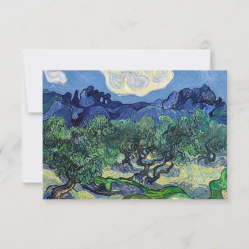 Vincent van Gogh _ Olive Trees with the Alpilles Thank You Card