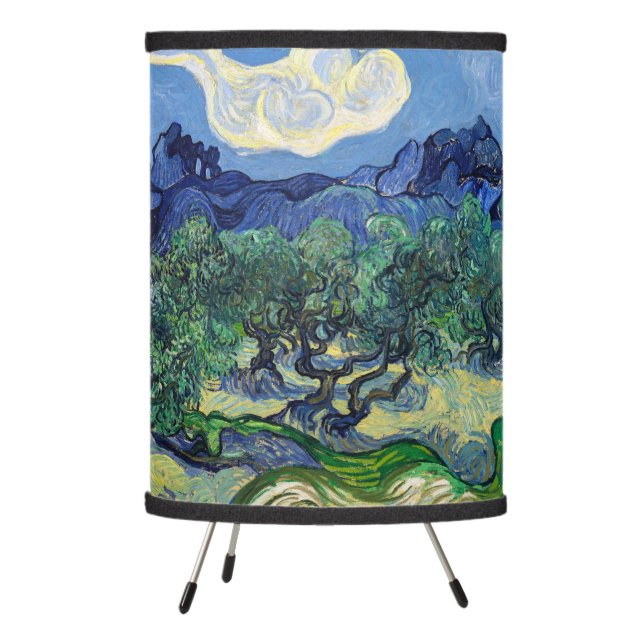 Vincent van Gogh - Olive Trees with the Alpilles Tripod Lamp (Left)