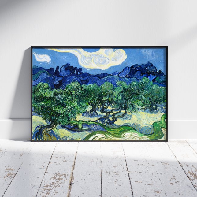 Vincent Van Gogh, Olive Trees with the Alpilles Wall Decal (Creator Uploaded)