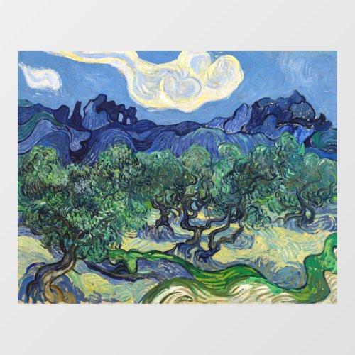 Vincent van Gogh _ Olive Trees with the Alpilles Window Cling