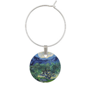 Vincent van Gogh - Olive Trees with the Alpilles Wine Charm