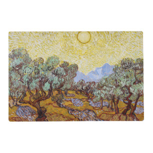 Vincent van Gogh - Olive Trees, Yellow Sky and Sun Placemat