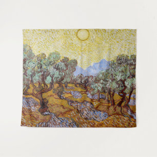 Vincent van Gogh - Olive Trees, Yellow Sky and Sun Tapestry