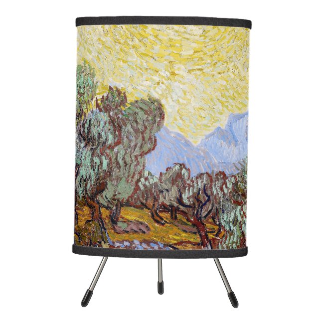 Vincent van Gogh - Olive Trees, Yellow Sky and Sun Tripod Lamp (Front)