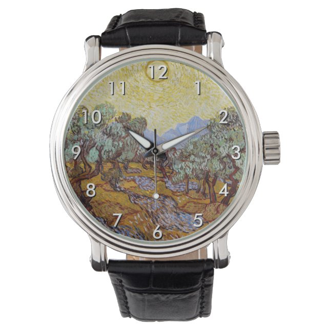 Vincent van Gogh - Olive Trees, Yellow Sky and Sun Watch (Front)