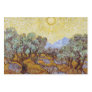 Vincent van Gogh - Olive Trees, Yellow Sky and Sun Wrapping Paper Sheets