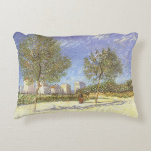 Vincent van Gogh - On the Outskirts of Paris Accent Pillow