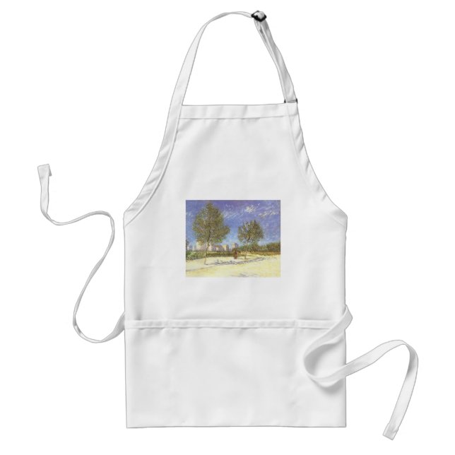 Vincent van Gogh - On the Outskirts of Paris Adult Apron (Front)