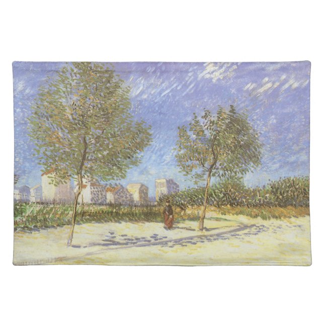 Vincent van Gogh - On the Outskirts of Paris Cloth Placemat (Front)