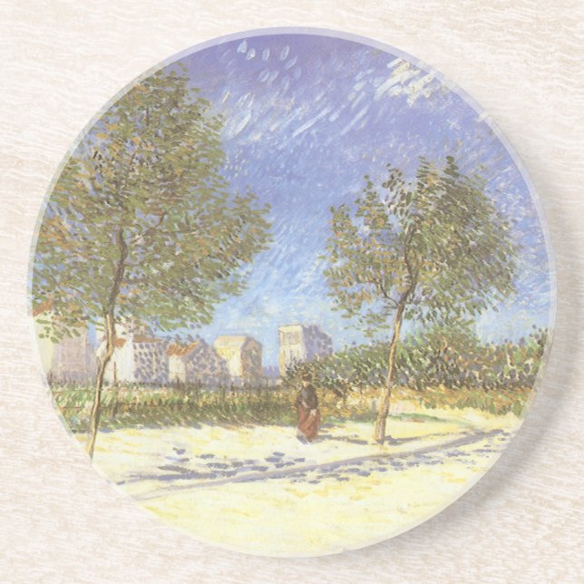 Vincent van Gogh - On the Outskirts of Paris Coaster (Front)