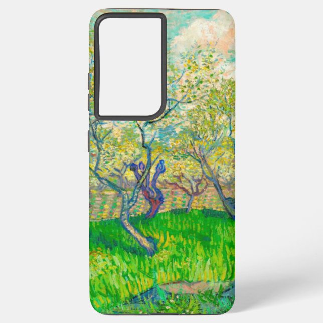 Vincent van Gogh Orchard in Blossom Samsung Galaxy Case (Back)