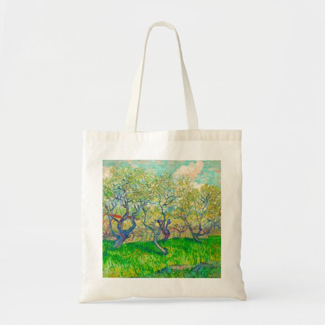 Vincent van Gogh Orchard in Blossom Tote Bag (Front)