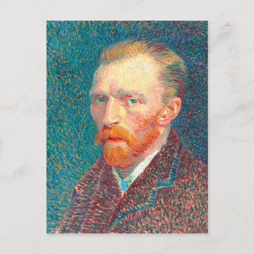 Vincent van Gogh painter Self Portrait Vibrant Postcard