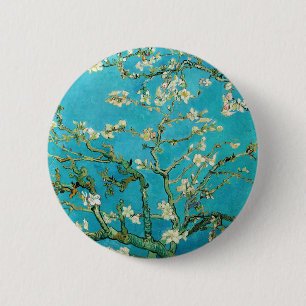 Vincent Van Gogh painting Almond Blossoms Button