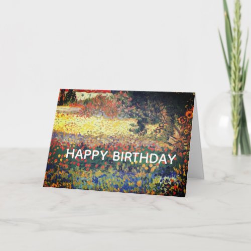 VINCENT VAN GOGH PAINTING DESIGN  CARD