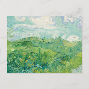 Vincent Van Gogh painting Green wheat field  Postcard