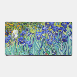 Vincent Van Gogh painting Irises Desk Mat