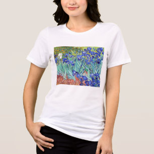 Vincent Van Gogh painting Irises Tri-Blend Shirt