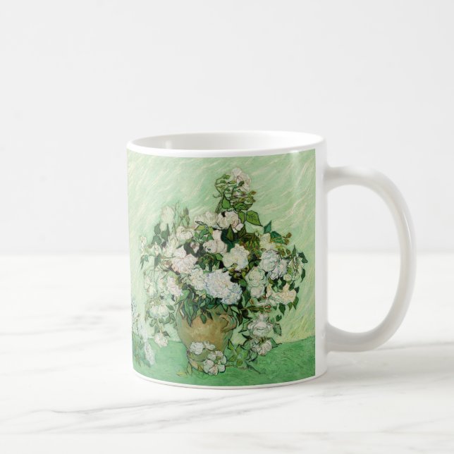 Vincent van Gogh Painting, Roses 1890 Coffee Mug (Right)